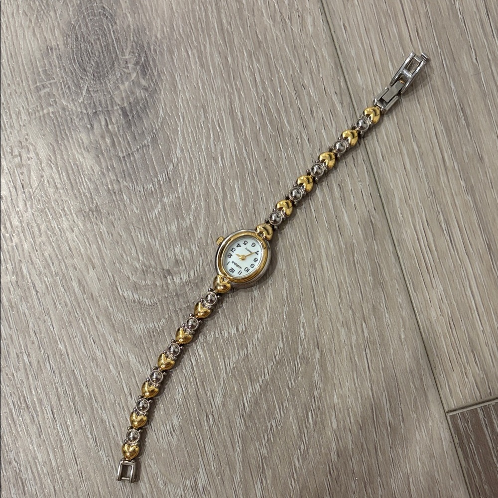 Gold and Silver Two-Tone Watch